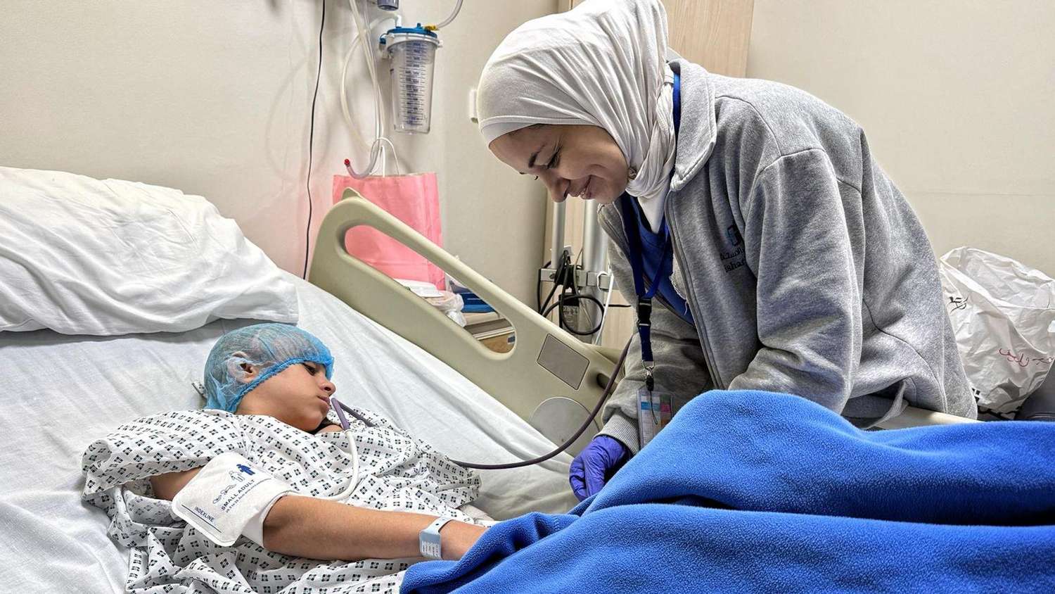 Gaza Girl Gets Vital Brain Surgery After Israeli Bombing Near Her Home.jpg